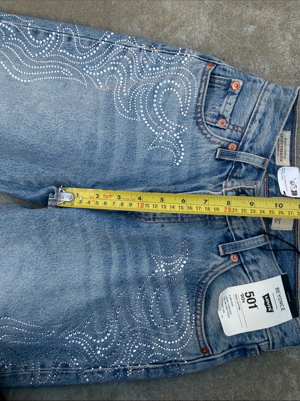 Levi's | Jeans | Nwt Levis X Beyonce 5 90s Jeans In Western Crystal ...